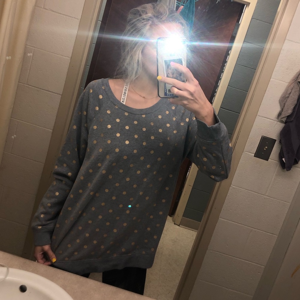 Soft polka dot sweatshirt